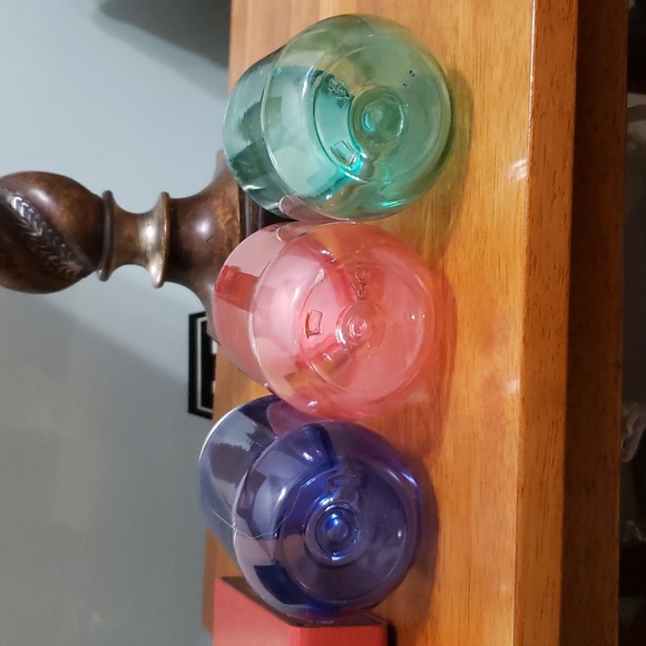 3 Plastic Color transparent jars for storage Great Storage color coded - Picture 4 of 6